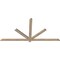 Ekena Millwork Kennewick Smooth Timber Gable Bracket, Douglas Fir, 84"W x 42"H x 1 1/2"D x 3 1/2"F, 12/12 Pitch GBW084X42X0204KEN00SDF - alternate 3